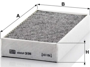 filtro de cabina 2646 de MANN-FILTER es Compatibl Mercedes-Benz Clase ML. - Picture 1 of 2