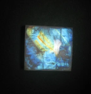 Rainbow moonstone Square natural Loose gemstone cabochon 21.10 ct H 1567 - Picture 1 of 3