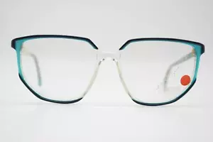 Vintage Brille Metzler 0646 Blau Transparent Oval Brillengestell eyeglasses - Bild 1 von 6