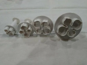 Hydrangea Plunger Cutter For Fondant Or Gumpaste Set Of 4 - Picture 1 of 4
