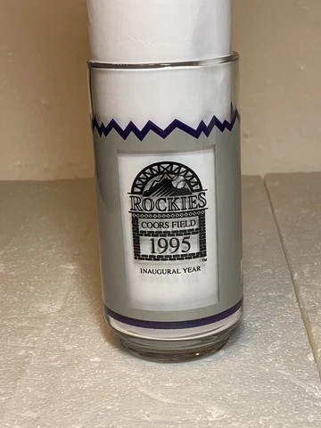 MLB Colorado Rockies Inaugural Year 1995 Coca-Cola Collectible Tumbler Glass Cover