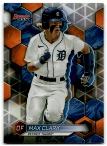 2023 BOWMAN'S BEST REFRACTORS MAX CLARK RC DETROIT TIGERS #TP-23 - Picture 1 of 2