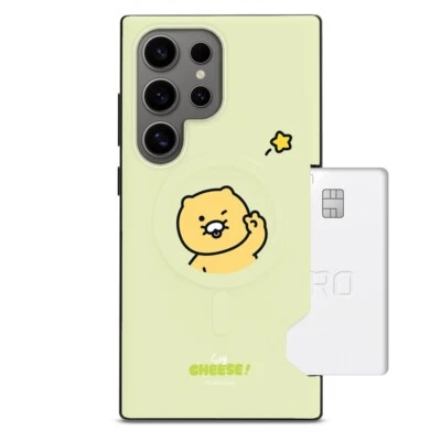 Kakao Friends Say Cheese Two Cards Bumper Case for Galaxy S25 S24 S23 Plus Ultra - Image 1 of 4