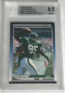 #2 1990 Score Traded 2001 Score Originals ROB MOORE BGS 8.5 NM-MT+ New York Jets - Picture 1 of 2