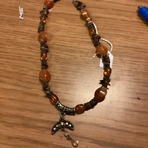 Silvertown and Amber necklace - Picture 1 of 1