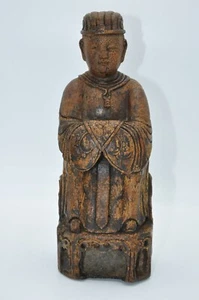  Estatua china de bambú tallada del siglo XVIII - Imagen 1 de 11
