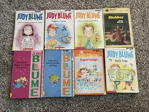 Judy Blume Lot of 8- Blubber Double Fudge Superfudge Paperback - Picture 1 of 14