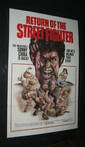 Original SONNY CHIBA RETURN OF THE STREET FIGHTER Kampfsport Grindhouse Klassiker - Bild 1 von 1