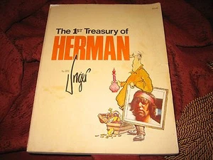 The 1st Treasury of Herman by Jim Unger (1979, Paperback) SIGNED - Picture 1 of 10