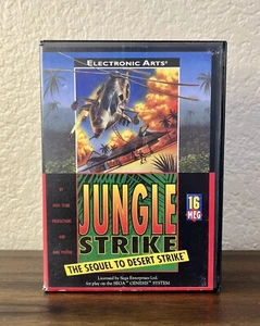 Jungle Strike Authentic Game CIB!! (Sega Genesis, 1993) - Picture 1 of 8