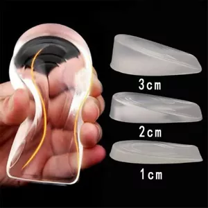 Lift Up Taller Height Increase Shoe Insoles Heel Insert Pad Silicone Gel - Picture 1 of 10