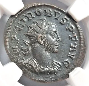 Probus Roman Empire NGC Ch AU Aurelianianus Cornucopia Caduceus Felicitas Tempor - Picture 1 of 21