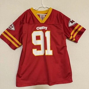 Tamba Hali Kansas City Chiefs NFL Football Jersey Youth Large 12/14 Top Kids - Picture 1 of 5
