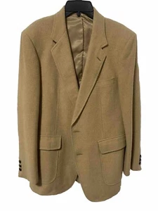 Chaqueta blazer vintage para hombre marrón pelo camello traje deportivo abrigo suave 40 42 R - Imagen 1 de 11