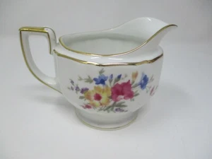 Heinrich Creamer Vintage H&G Selb Bavaria Germany Floral Design Gold Trim  - Picture 1 of 6