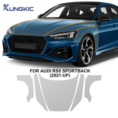 Hood Fenders Precut Paint Protection Film PPF For Audi RS5 Sportback 2019-2025 - Image 1 of 4