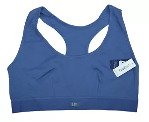 Gap Body Cotton Ribbed Stretch Racerback Pullover Comfort Bralette NWT - Picture 1 of 6