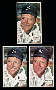 1964 TOPPS GIANTS 25 MICKEY MANTLE 3 VARIATIONS ALL NICE QUALITY NEW YORK YANKEE - Picture 1 of 2