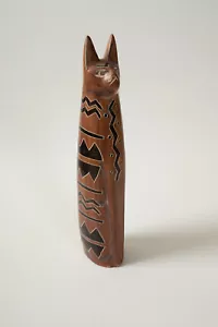 Tonales Style Cat Figurine (O3R) Pottery? (JSF6) Resin? Statue Folk Art - Picture 1 of 8