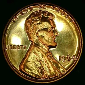 1964 Lincoln Memorial Cent PROOF #P143 - Picture 1 of 2