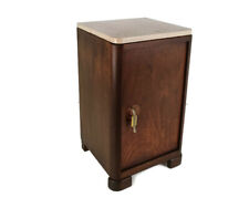 Antique Art Deco Art Nouveau  Marble top Side Cabinet End Table Nightstand  Barn