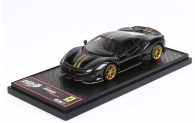 Ferrari 488 Pista RHD 2019 Nero Stellato 1/43 CAR76RI-04 BBR Models - Immagine 1 di 3