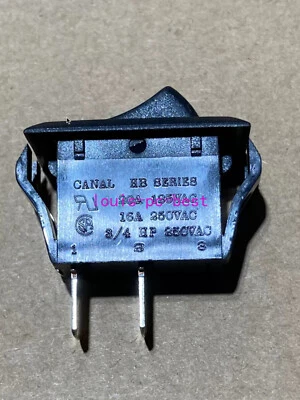 CANAL HB SERIES 2 pin 2 position High Current 16A/250V Silver Dot Rocker Switch - Image 1 of 2