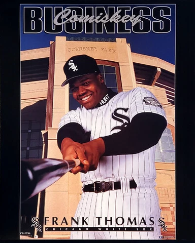 Frank Thomas COMISKEY BUSINESS Chicago White Sox 1994 16x20 Premium POSTER Cover
