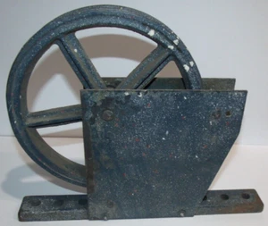 Vintage schweres Riemenscheibenrad aus Gusseisen kam aus einem Studio - Bild 1 von 5