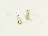 2x T5 74 37 SMD SMT 3020 White LED Bulbs Shifter Dash Instrument Cluster Lights 