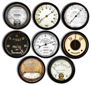 Old Industrial Meter Cabinet Door Knob Antique Gauge Dial Drawer Pull Handle - Picture 1 of 8