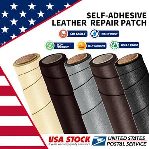 DIY Leather Repair Kit Filler Vinyl Car Seat Patch Sofa Rips Holes Professional - Picture 1 of 13