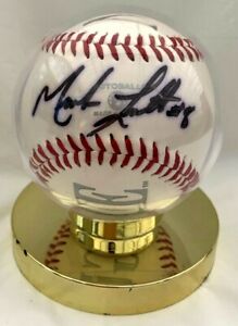 MARK LORETTA #8...SIGNED AUTOGRAPHED National League Baseball...BREWERS / CUBS