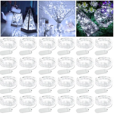 Wholesale 6.6ft 20 LED Battery Operated Mini LED Copper Wire String Fairy Lights - Image 1 of 4
