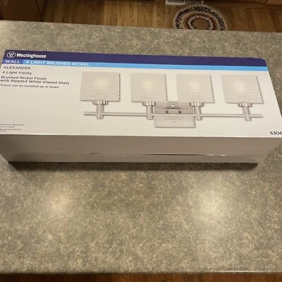 Westinghouse 63041 Alexander Four Light Indoor Wall Fixture Brushed Nickel - Image 1 of 4