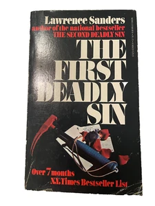 The First Deadly Sin Lawrence Sanders 1973 Mass Market - Picture 1 of 3