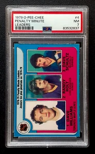 DAVE WILLIAMS / RANDY HOLT / DAVE SCHULTZ 1979-80 O-PEE-CHEE Nº 4 PSA 7 92549 - Imagen 1 de 2