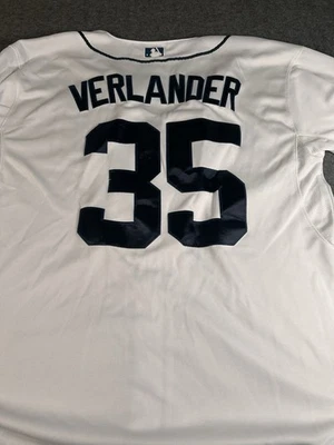 Футболка Justin Verlander Majestic подлинная Detroit Tigers размер 48 классное основание - Изображение 1 из 4