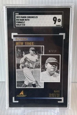 Chronicles Pinnacle Babe Ruth Gold Leaf #/10 2023 hallazgo ultra raro🔥sgc-como nuevo🔥 Foto 1 de 3