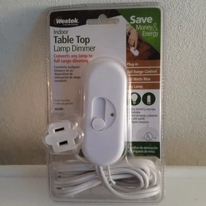 NEW Westek Indoor Plug-In Table Top Lamp Dimmer 6 Foot Cord 300 Watt Max - Picture 1 of 4