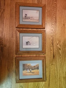 3 Steve Polomchak Prints Amish buggies, family, kids & swans 10 3/8" X 12 3/8" - Picture 1 of 7