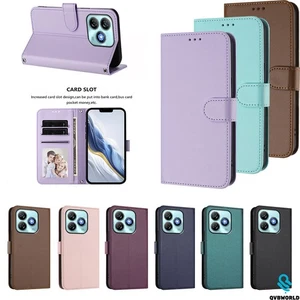 For TCL Blade A73 A53 A75 A76 A35E A35 Case Magnetic Leather Wallet Luxury Cover - Picture 1 of 20
