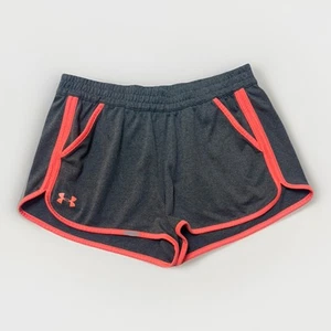 Under Armour Size S Womens Grey And Pink Cotton Stretch Shorts - Picture 1 of 6