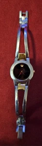 Movado 81 E4 1842 Two Tone Black Dial Ladies Watch - Picture 1 of 6