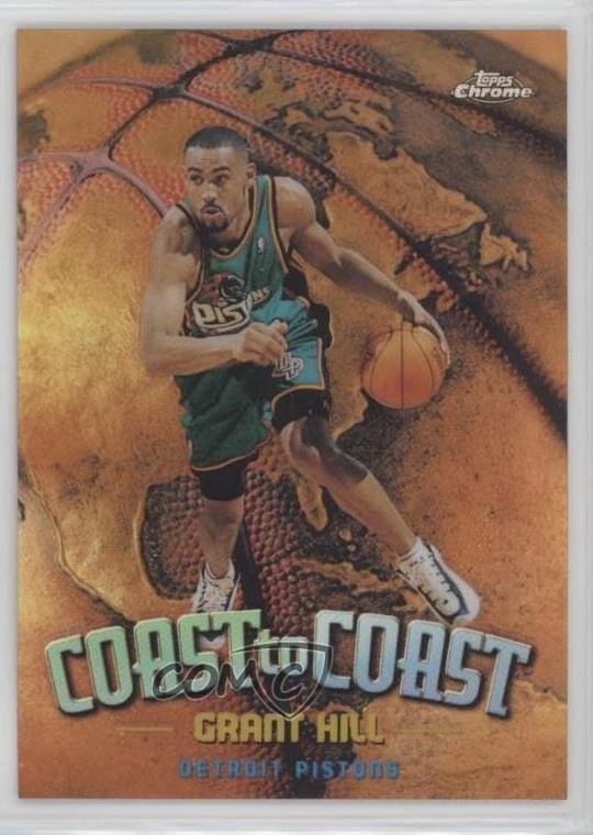 1998-99 Topps Chrome Coast to Coast Refractor Grant Hill #CC4 HOF - Image 1 of 2