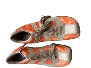 Zapatillas Diesel Shaela Mujer Encaje Tostado - seminuevas - Talla 8.5 - Tostadas y Naranja - Imagen 1 de 5
