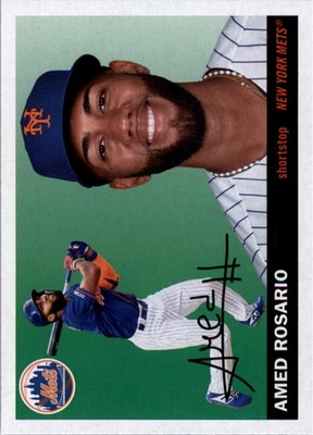2020 Topps Archives Baseball Card #84 Amed Rosario - Image 1 of 2