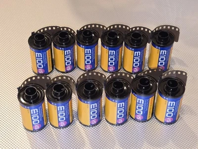 12 Rolls Kodak Ektachrome E100 VS 35mm Color Slide Film Expired - Image 1 of 3