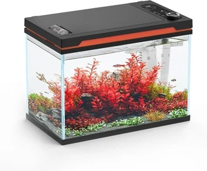 Hygger Smart Aquarium Starter Kit, Glass Fish Tank with 24/7 Mode Light & Heater - Foto 1 di 7