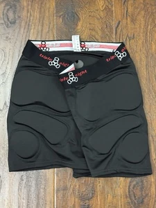 Pantalones Cortos Acolchados Triple 8 Bumsaver Talla Grande Negros Patinaje Derby Para Mujer’s - Imagen 1 de 4